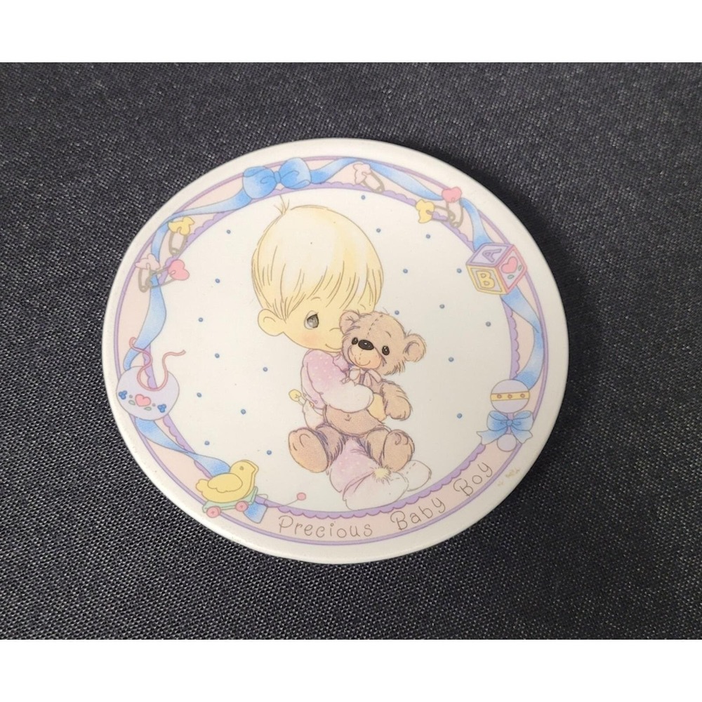 Enesco Precious Moments Mini Plate Precious Baby Boy 1992
